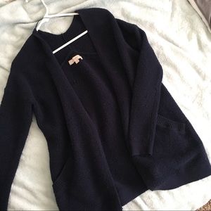 LOFT navy cardigan